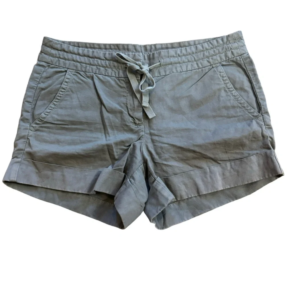 J. Crew Lenin Cotton Brown Shorts Women’s Size 4 Preppy Beach Casual Simmer